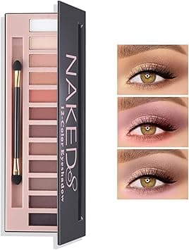 Matte 12 Colors Makeup Naked Eyeshadow Palette,Nude Matte Eyeshadow Palette,Natural Pigment Eye Shadow Pallete Set Long Lasting & Waterproof Smokey Eye Professional Beauty Makeup Kit on Amazon.ae - Price Tracker