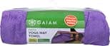Gaiam Stay Put Yoga Towel Mat Size Yoga Mat Towel (Fits Over Standard Size Yoga Mat - 68" L x 24" W) - Best Deal Finder