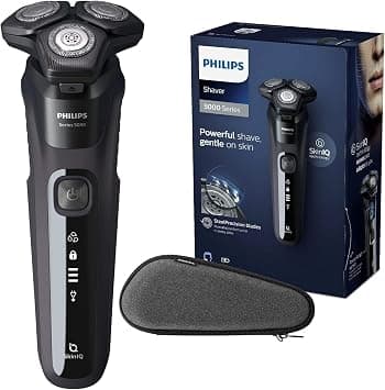 PHILIPS Shaver Series 5000 with Advanced SkinIQ, Wet & Dry Men's Electric Shaver with Integrated Pop-up Trimmer, 60 mins Run Time - S5588/30, Deep Black, [comes with UK Plug] on Amazon.ae - Price Tracker