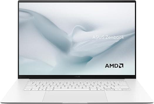 ASUS Zenbook S 16 AI Laptop (Scandinavian White) | AMD Ryzen AI 9 465, 16"3K OLED Display, 32GB LPDDR5X RAM, 2TB SSD, AMD Radeon Graphics, AMD XDNA NPU up to 50TOPS, Win11 [UM5606GA-SS263W] على Amazon.ae - متتبع الأسعار