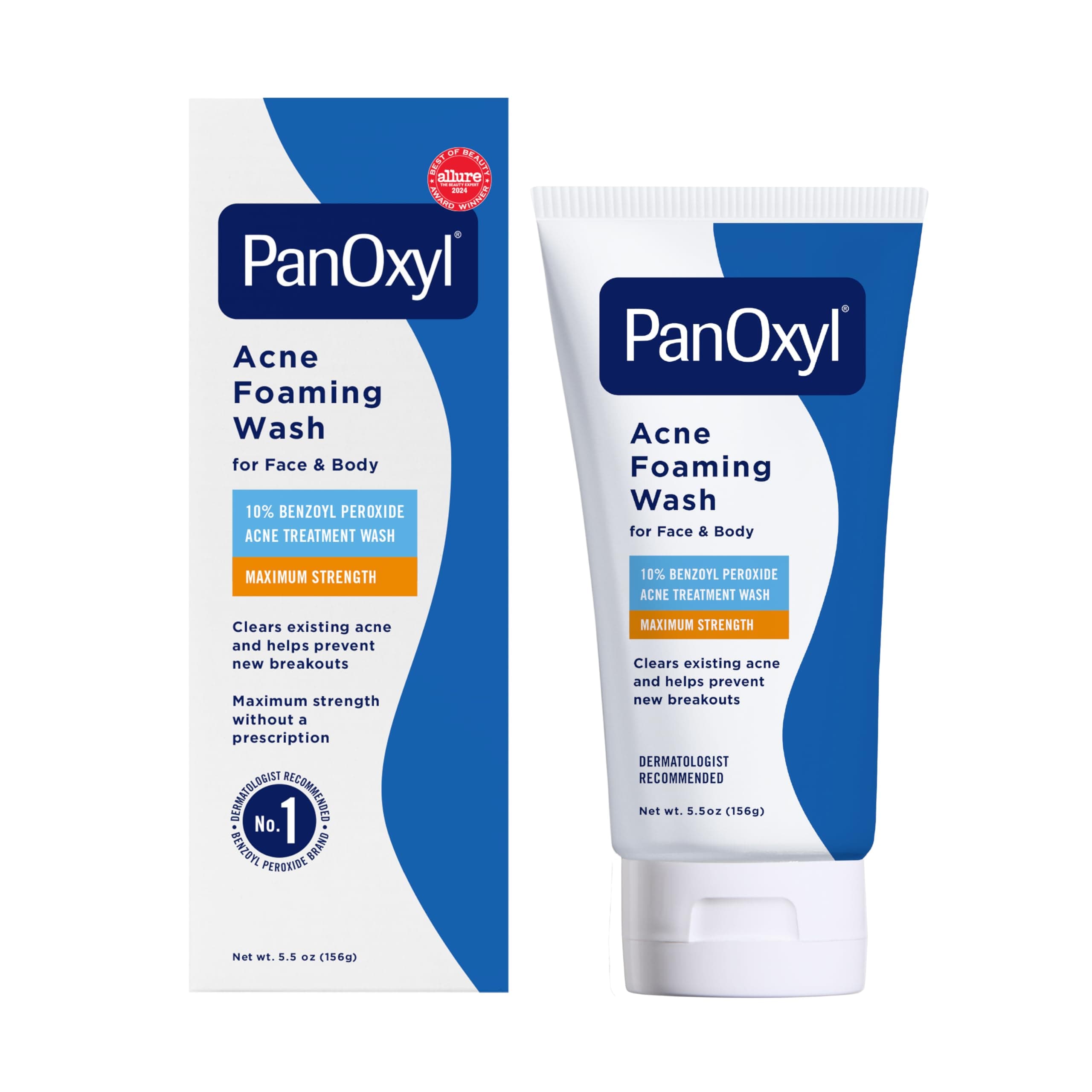 PanOxyl Acne Foaming Wash Benzoyl Peroxide 10% Maximum Strength Antimicrobial, 5.5 Oz, Package may vary on Amazon.ae - Price Tracker