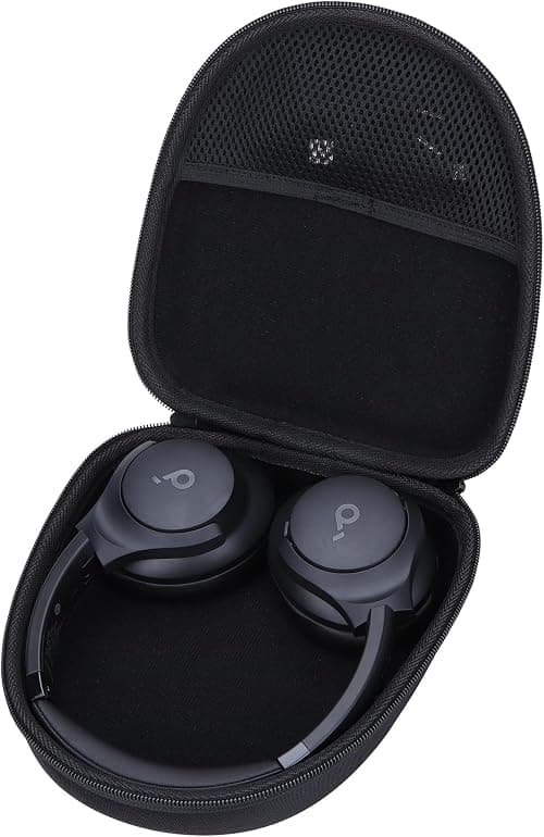 Lebakort Hard Carry Case Compatible with Anker Soundcore Life Q20 Q30 Q35 Q40 Q45 Q20+ Q20i Hybrid Active Noise Cancelling Headphones (Black Case) on Amazon.ae - Price Tracker