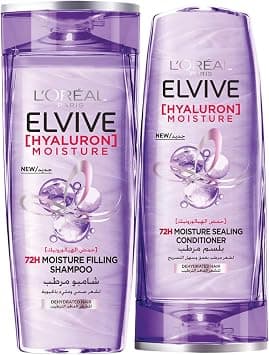 L'OREAL PARIS Elvive Hyaluron Moisture Shampoo For 400ML+ Conditioner 360ML For Frizzy & Dehydrated Hair on Amazon.ae - Price Tracker