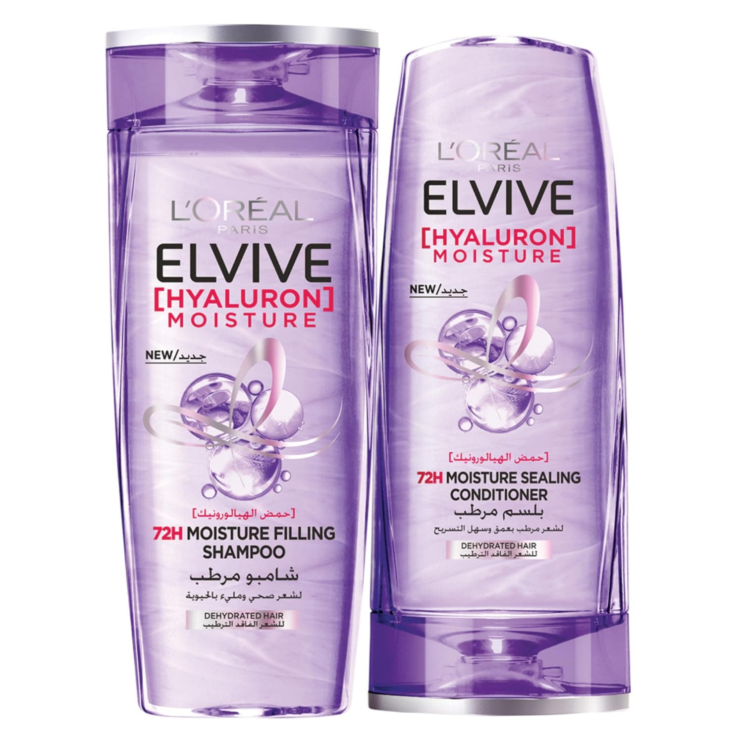 L'OREAL PARIS Elvive Hyaluron Moisture Shampoo For 400ML+ Conditioner 360ML For Frizzy & Dehydrated Hair on Amazon.ae - Price Tracker