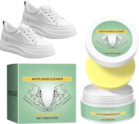 PINKE Shoe Cleaner, Sneaker Polish, Stain Remover, White Shoe Cleaning Cream and Conditioner for Deep Leather, Rubber Soles, Canvas, Boots, Sandals, Daily Footwear Care Use, 120g on Amazon.ae - Price Tracker