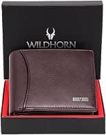 WildHorn unisex-adult Leather Wallet for Men Bi-Fold Wallet - Best Deal Finder