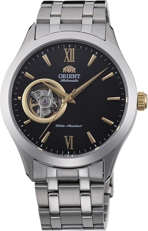 Orient Contemporary Open Heart - Wristwatch For Male Automatic And Hand-wound Mechanical Casual Strap And Case In Stainless Steel Color Grey Dial Analogue Black - AG03002B on Amazon.ae - Price Tracker