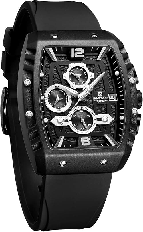 Naviforce - Men's Quartz Watch with Automatic Date and Week Indication - Analogue Wrist Watch on Amazon.ae - Price Tracker