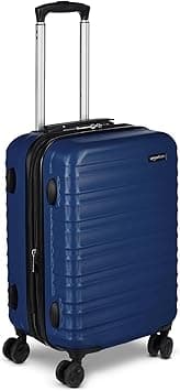 Amazon Basics Hardside Spinner Luggage- 21 inch (53.5cm), Material: ABS, Navy Blue on Amazon.ae - Price Tracker