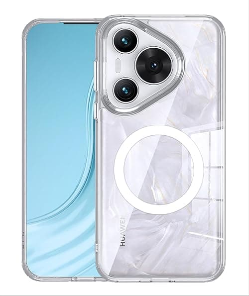 for HUAWEI Pura 80 Pro Case: Clear Magnetic Military Grade Drop Protection Anti Yellowing Slim Case - Rugged Shockproof Protective Transparent Phone Cover (Clear) على Amazon.ae - متتبع الأسعار