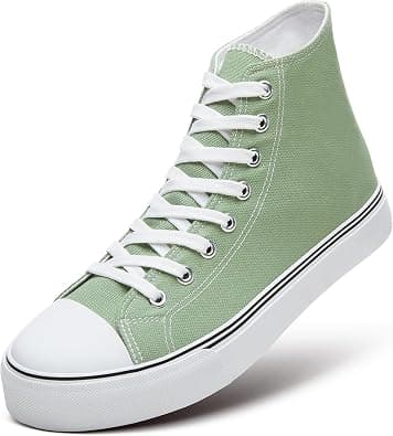 ZGR Men’s High Top Canvas Sneakers Lace Up Classic Casual Walking Shoes - Best Deal Finder