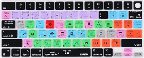 XSKN Logic Pro Shortcuts US Version Silicone Keyboard Cover Skin for 2026-2022 MacBook Neo 13 inch with A18 Pro Chip MacBook Air 13.6 15.3 inch with M5/M4/M3/M2 Chip and Touch ID on Amazon.ae - Price Tracker