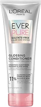 L'Oreal Paris Glossing Sulfate Free Conditioner with Glycolic Acid, Hair Care for Lasting Shine and Smoothness for Dull, Dry Hair, EverPure, 6.8 Fl Oz on Amazon.ae - Price Tracker