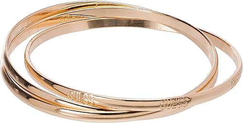 GUESS "Basic" Gold 3 Piece Interlocking Bangle Bracelet, One Size, Metal, no gemstone on Amazon.ae - Price Tracker