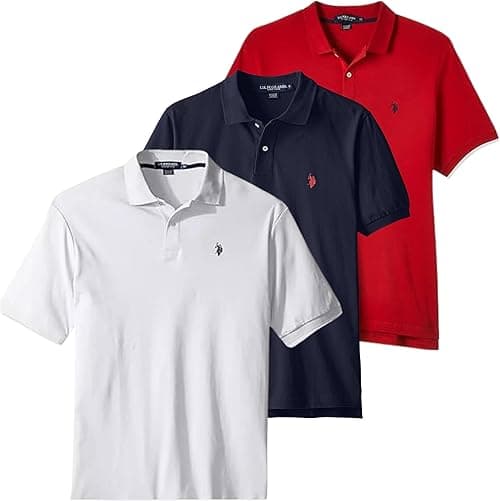 U.S. POLO ASSN. mens Solid Cotton Pique Polo With Small Pony Solid Cotton Pique Polo With Small Pony on Amazon.ae - Price Tracker