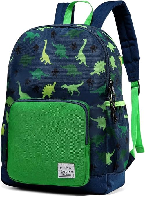 VASCHY Children's Backpack, Lightweight School Bag for Girls Boys Primary Kindergarten 4-6 Years Waterproof Cute Backpack for A4 Folder Preschool Travel with Chest Strap | Cute على Amazon.ae - متتبع الأسعار