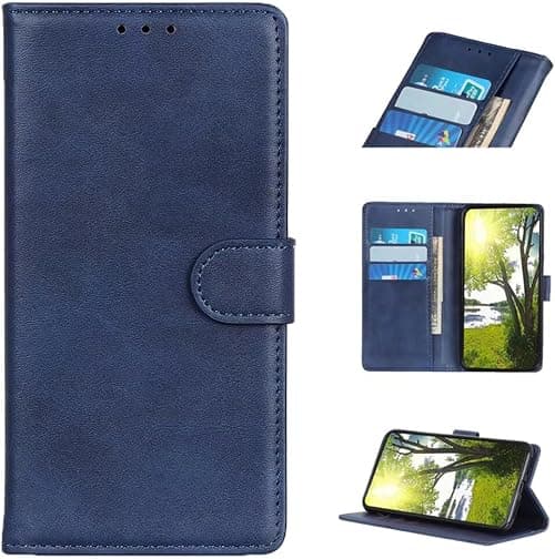 COQUE Compatible with Motorola Moto G77 5G Mobile Phone Case, Cow Grain Texture With 3 card Slots Wallet Motorola Moto G77 5G-Blue on Amazon.ae - Price Tracker