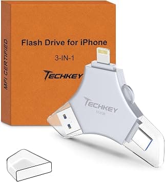 MFi Certified USB 3.0 Flash Drive 512GB for iPhone, 3in1 External Memory Photo Keeper Storage Stick for Picture/Video/Data Saver/Backup, High Speed Thumb/Jump/Hard Drives for iPhone/iPad/Android/PC on Amazon.ae - Price Tracker