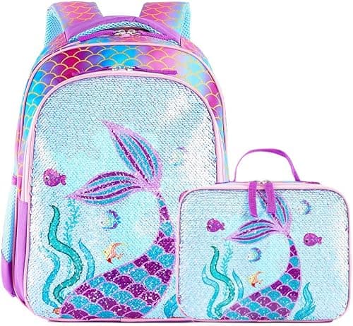 Reversible Sequin School Backpack Lightweight Little Kid Book Bag for Preschool Kindergarten Elementary على Amazon.ae - متتبع الأسعار