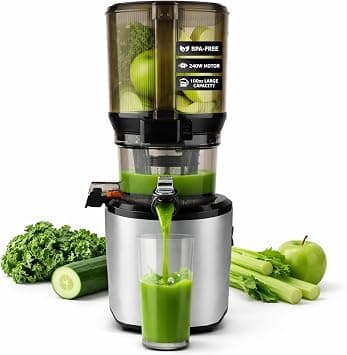 Kuvings AUTO10 Cold Press Juicer Silver - Hands-Free Electric Masticating Juicer Machine With 240W Motor - Very Quiet With 100 Oz Batching Hopper for Juice, Smoothies, Nut Milk, and Sorbets on Amazon.ae - Price Tracker
