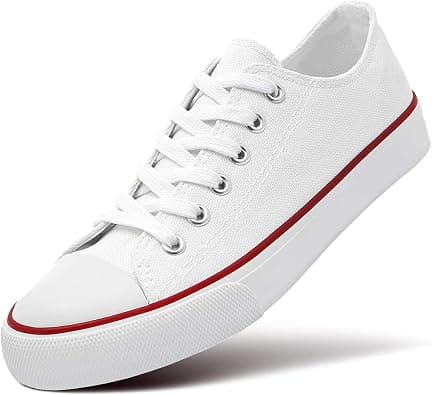 Womens Canvas Sneakers High Top Lace ups Casual Walking Shoes على Amazon.ae - متتبع الأسعار
