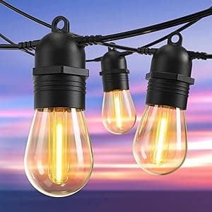 Outdoor String Lights, E14 S14 LED Garden, IP65 Waterproof Festoon Outdoor Lights 2700k 30+2(Spare) Bulbs for Outside Patio Terrace Yard Wedding Party Decor- Connectable - Amazon.ae Price Tracker