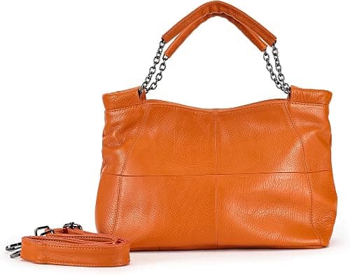 Genuine Leather Women Handbags and Purses Designer Medium Tote Bag Fashion Shoulder Crossbody Satchel Hobo Bag on Amazon.ae - Price Tracker