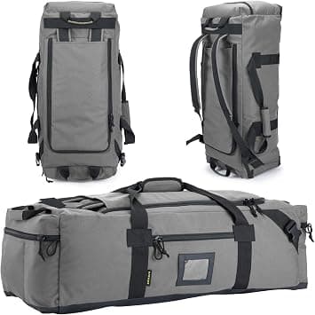 VEAGIA 86l Large Duffel Bag For Travel, Gym & Sports - Water Repellent Polyester, Hidden Straps, Shoe Compartment - Perfect Luggage Duffle Bag Or Backpack For Men & Women on Amazon - Best Deal Finder