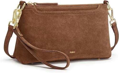 Kattee Leather Crossbody Bags for Women Trendy, Small Shoulder Purses and Handbags, Clutch Wristlet Wallet with 2 Straps on Amazon.ae - Price Tracker