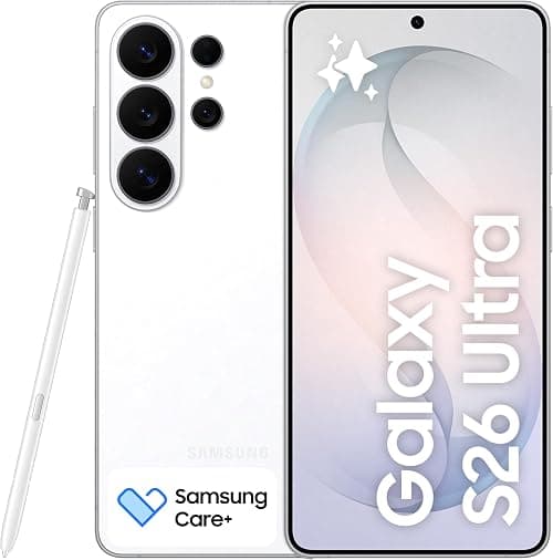 Samsung Galaxy S26 Ultra White, 512GB Storage,AIPhone,12GB RAM,Customized AP,PrivacyDisplay, Photo Assist, 200MP Camera, 5000mAh Battery,1 Year Samsung Care+ Screen Damage (UAE Approved) on Amazon.ae - Price Tracker