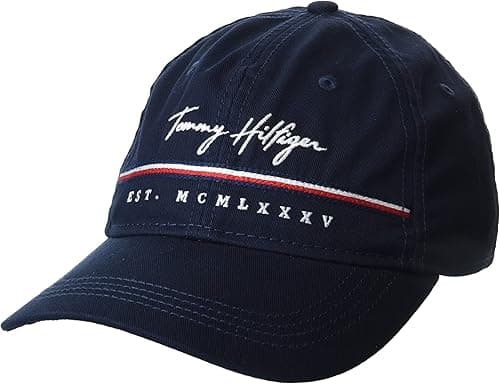 Tommy Hilfiger mens Signature Adjustable Baseball Cap Baseball Cap on Amazon.ae - Price Tracker