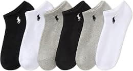 POLO RALPH LAUREN Womens Cushion Cushion Low-cut (pack of 6) - Best Deal Finder