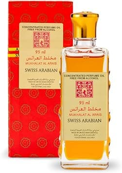 Swiss Arabian Mukhalat el Arais Concentrated Perfume Oil, 95ml, Premium Quality Perfume Oil, Men and Women’s Fragrance, Oud, Uplifting Florals Luxurious Blend Perfumes for Men and Women​ - Amazon.ae Price Tracker