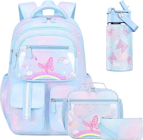 ACESAK Kids School Backpack for Girls, Mermaids Bookbag Backpack with 14OZ Kids Water Bottle on Amazon.ae - Price Tracker