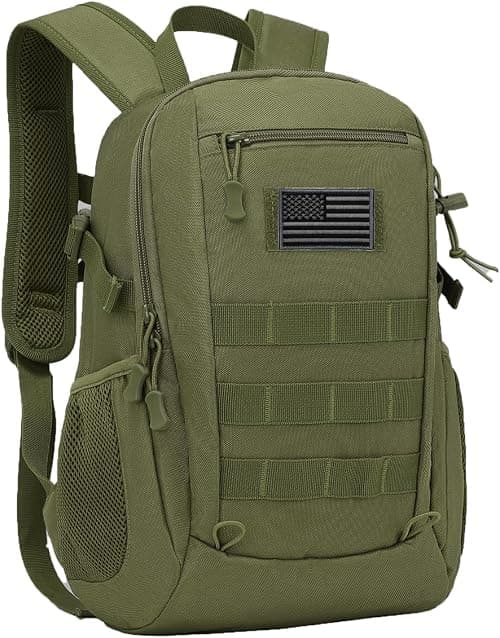 ArcEnCiel 10L/20L Mini X-Small Tactical Backpack MOLLE Daypack Gear Pack Camping Bag with Patch على Amazon.ae - متتبع الأسعار