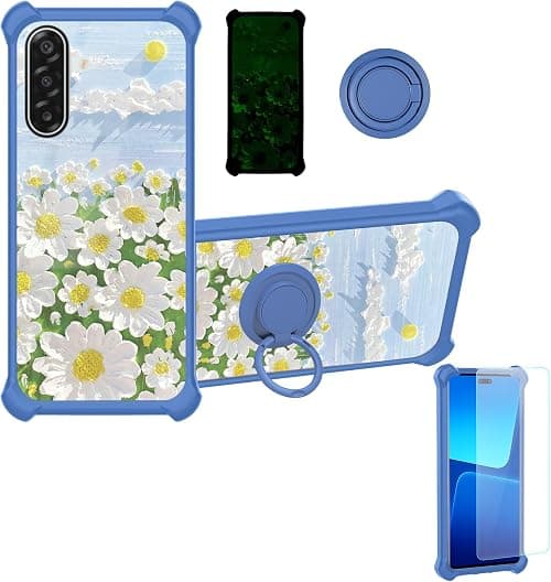 Case Compatible for Samsung Galaxy M17 5G SM-M176B Phone Case Cover [with 1* Tempered Glass Screen Protector][Hard PC + Soft Silicone][Ring Support] [Luminous Effect] YGL-CJ on Amazon.ae - Price Tracker