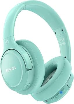 BERIBES Wireless Headphones Over Ear, 65H Playtime and 6 EQ Music Modes Bluetooth Headphones with Microphone, HiFi Stereo Foldable Lightweight Headset, Deep Bass for Home Office Cellphone PC Ect. - متتبع أسعار Amazon.sa