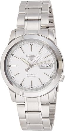 Seiko 5 Men White Dial Stainless Steel Automatic Watch - SNKE49K1 على Amazon.ae - متتبع الأسعار