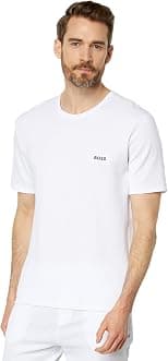 BOSS mens Waffle Contrast Logo Short-sleeve T-shirt Shirt - Best Deal Finder