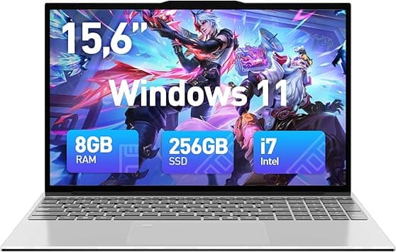 2025 Latest 15.6 inch Windows 11 Laptop Computer, Intel Core i7-6500U, Laptops with 8GB DDR4 256GB SSD, FHD 1080P Display &amp; Backlit Keyboard,Fingerprint, Webcam, 5G Wi-Fi, BT5.2, HDMI, USB3.0 on Amazon.ae - Price Tracker