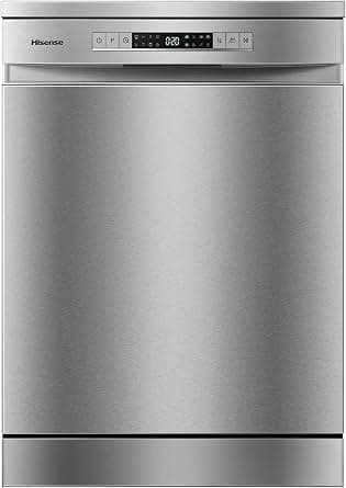 Hisense Dishwasher Stainless Steel, 8 Programs With 15 Place Settings, Three Baskets, Color Silver. on Amazon.ae - Price Tracker