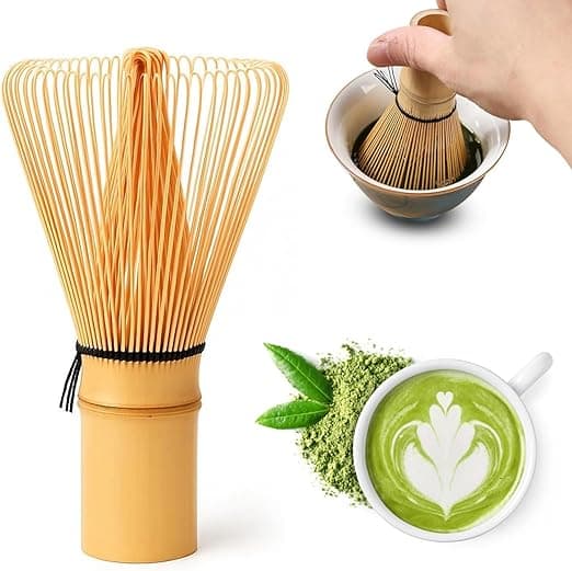 AMERTEER Handcrafted Bamboo Matcha Whisk Green Matcha Tea Set Whisk Chasen Matcha Stirrer Useful Brush Tools &amp; Sustainable Organic Bamboo on Amazon.ae - Price Tracker