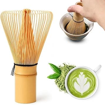 AMERTEER Handcrafted Bamboo Matcha Whisk Green Matcha Tea Set Whisk Chasen Matcha Stirrer Useful Brush Tools & Sustainable Organic Bamboo - Amazon.ae Price Tracker