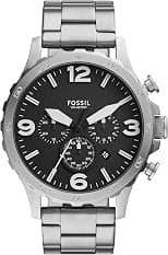 Fossil Men's Nate Chronograph Stainless Steel Watch (Model: JR1532) - Best Deal Finder