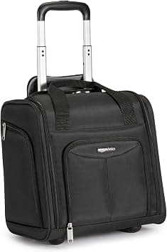 Amazon Basics Underseat Carry-On Rolling Travel Bag with (35cm), Black on Amazon.ae - Price Tracker