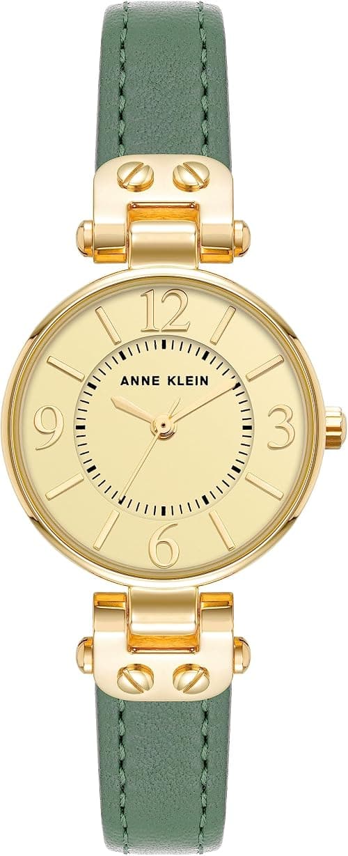 Anne Klein Womens Quartz Watch, Analog Display and Leather Strap on Amazon.ae - Price Tracker