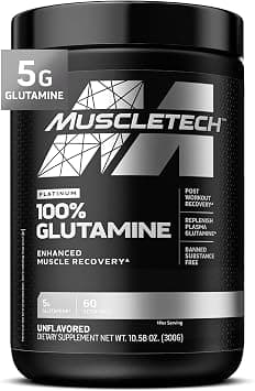 MuscleTech PLATINUM 100% Glutamine - Enhanced Muscle Recovery - 300g on Amazon.sa - Price Tracker
