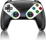Gamrombo LED Wireless Controller for PS5, Compatible with PS5 Pro/Slim/PC, Dual Vibration, Marco/Turbo Function, 3.5mm Audio Jack, 6-Axis Motion Contro Gamepad with Speaker - متتبع أسعار Amazon.sa