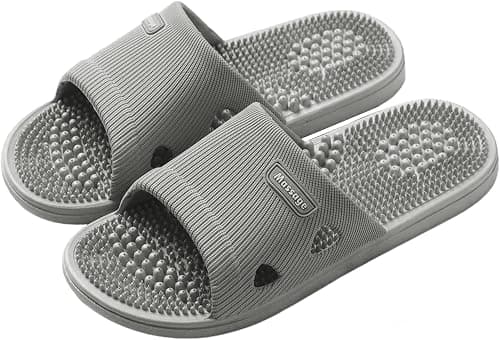 Comfort Slippers for Men, Foot Relaxation Sandals for Plantar Fasciitis, Arch Support Slippers for Daily, Grey, Men 44-45 Size on Amazon.ae - Price Tracker