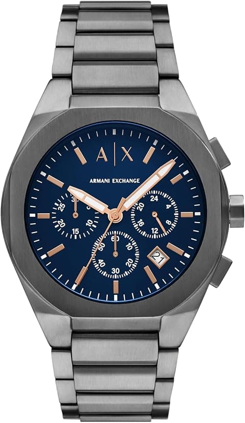 Armani Exchange A|X Chronograph Watch for Men; Men's Watch with Leather, Stainless Steel or Silicone Band on Amazon.ae - Price Tracker